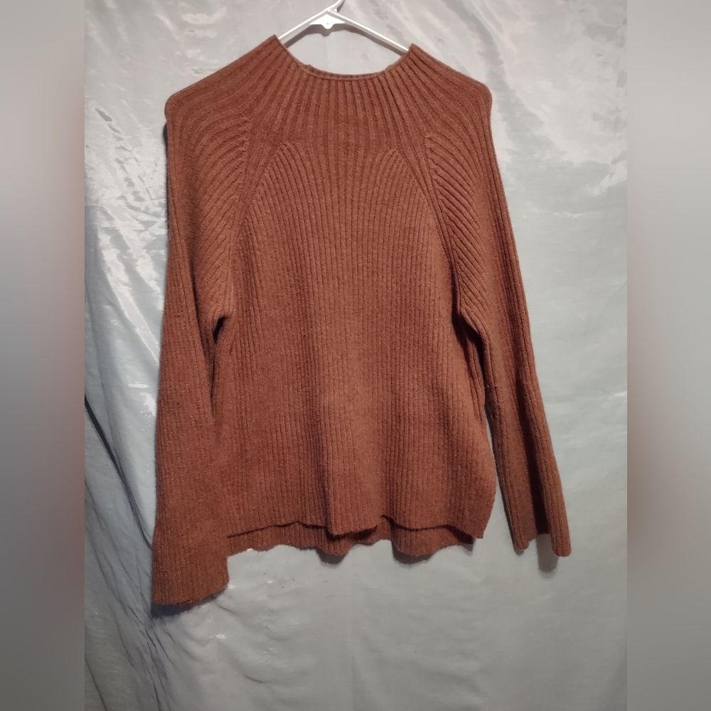 Women's Brown Turtleneck Sweater